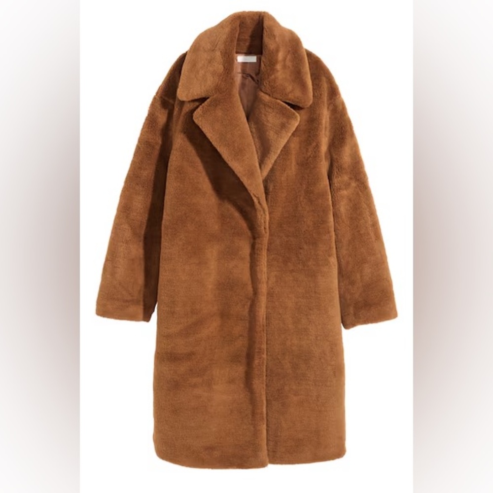 Chestnut Brown Faux Fur Coat